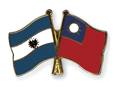 Fahnen Pins El-Salvador Taiwan