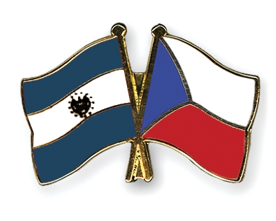 Fahnen Pins El-Salvador Tschechische-Republik