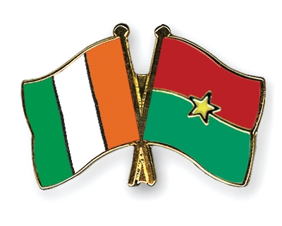 Fahnen Pins Elfenbeinkste Burkina-Faso