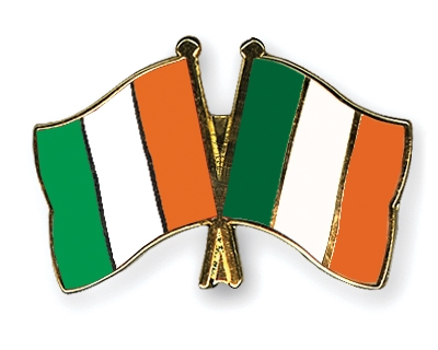 Fahnen Pins Elfenbeinkste Irland