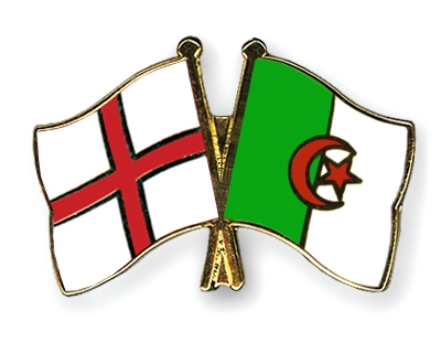 Fahnen Pins England Algerien