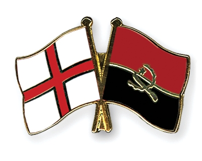 Fahnen Pins England Angola