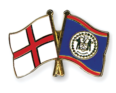 Fahnen Pins England Belize