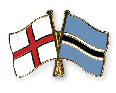 Fahnen Pins England Botsuana
