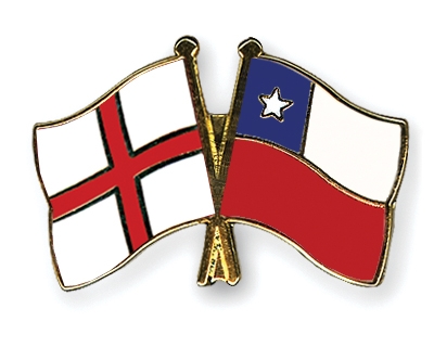 Fahnen Pins England Chile