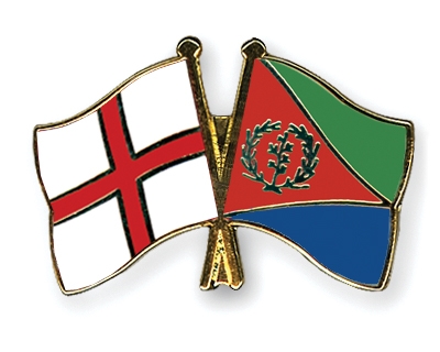 Fahnen Pins England Eritrea