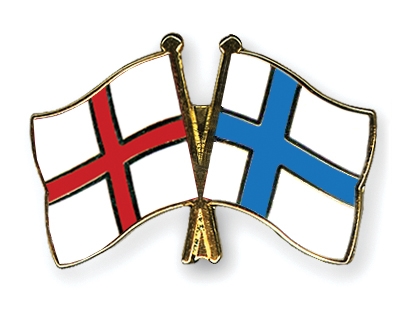 Fahnen Pins England Finnland