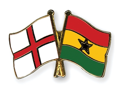 Fahnen Pins England Ghana