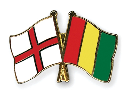 Fahnen Pins England Guinea