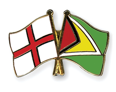 Fahnen Pins England Guyana