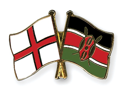 Fahnen Pins England Kenia