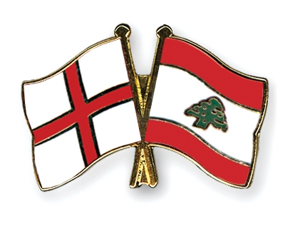 Fahnen Pins England Libanon