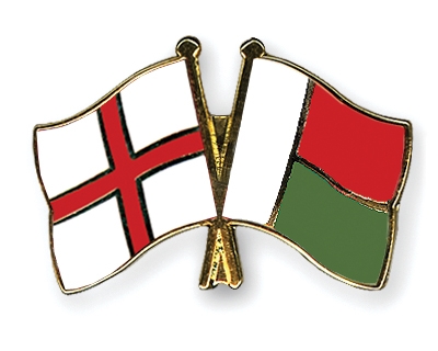 Fahnen Pins England Madagaskar