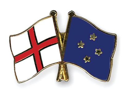 Fahnen Pins England Mikronesien
