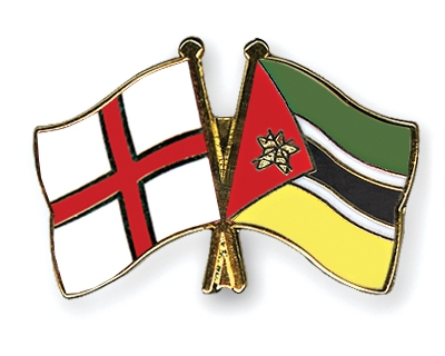 Fahnen Pins England Mosambik
