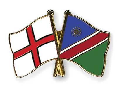 Fahnen Pins England Namibia