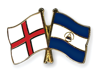 Fahnen Pins England Nicaragua