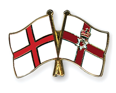 Fahnen Pins England Nordirland