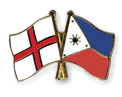 Fahnen Pins England Philippinen