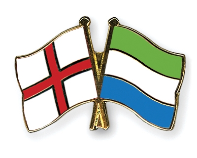 Fahnen Pins England Sierra-Leone