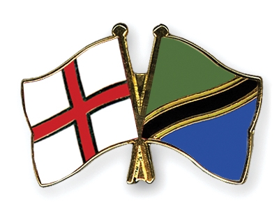 Fahnen Pins England Tansania