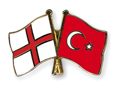 Fahnen Pins England Trkei