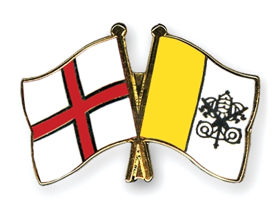 Fahnen Pins England Vatikanstadt