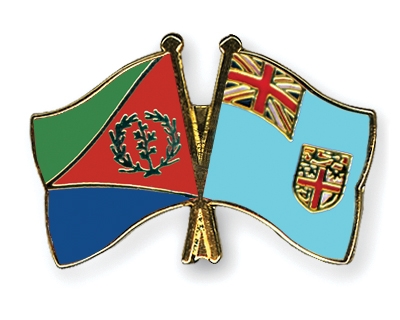 Fahnen Pins Eritrea Fidschi