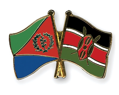 Fahnen Pins Eritrea Kenia