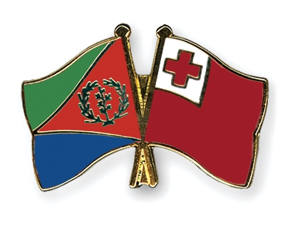 Fahnen Pins Eritrea Tonga