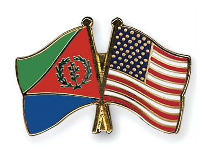 Fahnen Pins Eritrea USA