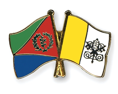 Fahnen Pins Eritrea Vatikanstadt