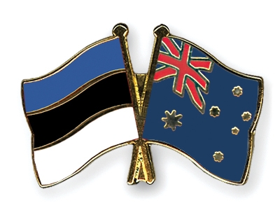 Fahnen Pins Estland Australien