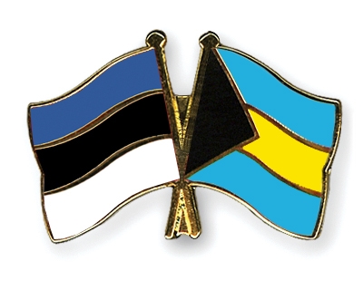 Fahnen Pins Estland Bahamas