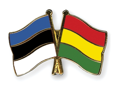 Fahnen Pins Estland Bolivien