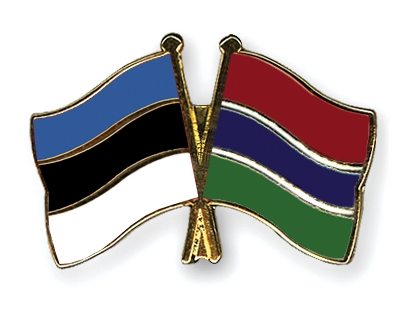 Fahnen Pins Estland Gambia