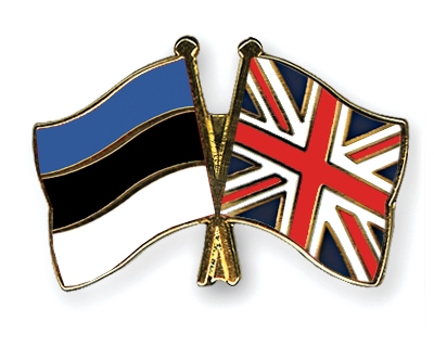 Fahnen Pins Estland Grossbritannien