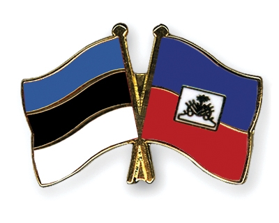 Fahnen Pins Estland Haiti