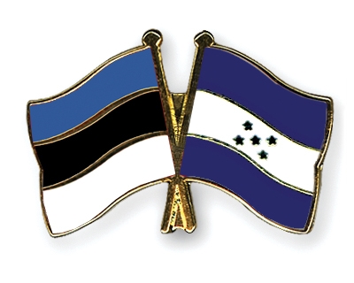 Fahnen Pins Estland Honduras