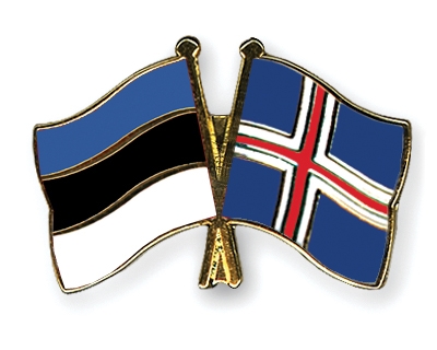 Fahnen Pins Estland Island