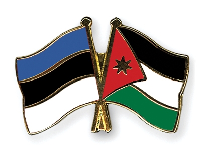 Fahnen Pins Estland Jordanien
