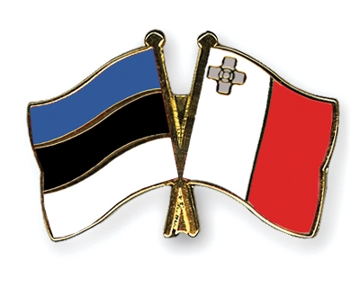 Fahnen Pins Estland Malta