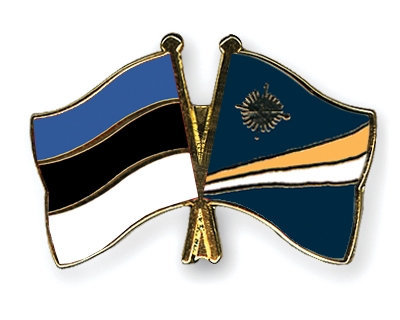 Fahnen Pins Estland Marshallinseln
