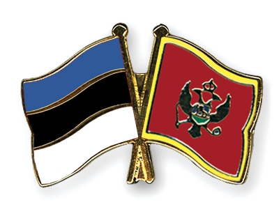 Fahnen Pins Estland Montenegro
