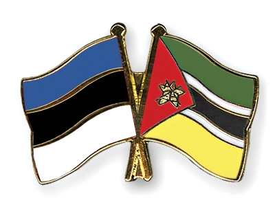 Fahnen Pins Estland Mosambik