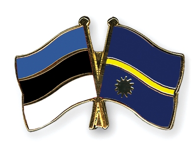 Fahnen Pins Estland Nauru