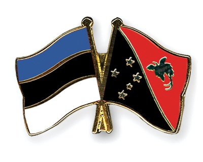 Fahnen Pins Estland Papua-Neuguinea