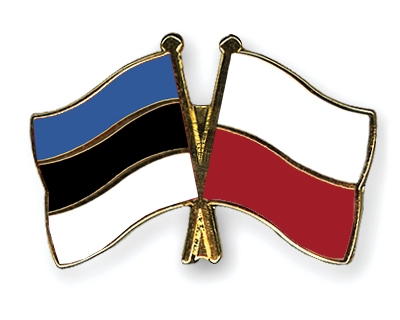 Fahnen Pins Estland Polen