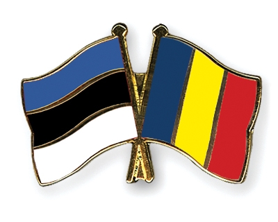 Fahnen Pins Estland Rumnien