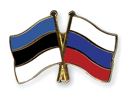 Fahnen Pins Estland Russland